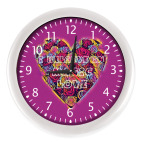 Настенные часы (с цифрами) I believe in magic love