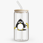 Банка с бамбуковой крышкой