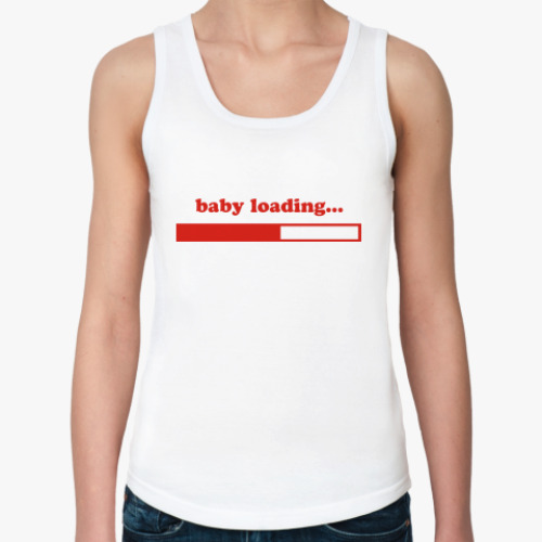 Женская майка с принтом Загрузка малыша