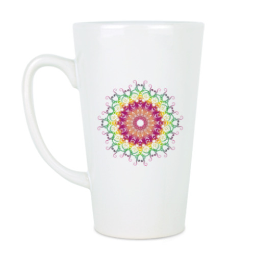 Чашка Латте Ethnic Floral Mandala