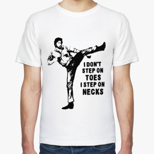 Футболка с принтом I don't step on toes