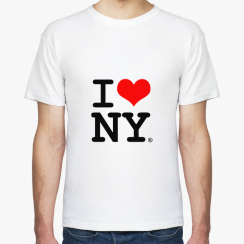Футболка с принтом I Love NY