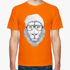 Крутой лев хипстер