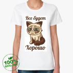 Женская футболка органик