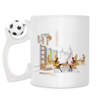Кружка с футбольным мячиком