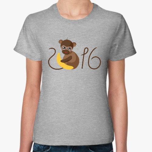 Женская футболка Обезьянка Биззи 2016