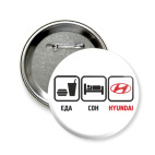Значок 58 мм Hyundai