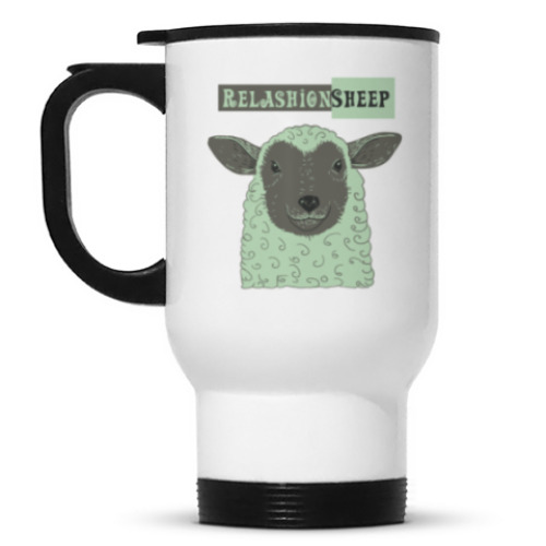 Кружка-термос с принтом Овечка