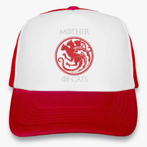 Кепка-тракер с принтом Игра престолов коты