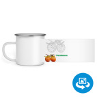 Кружка металлическая белая (круговая запечатка)