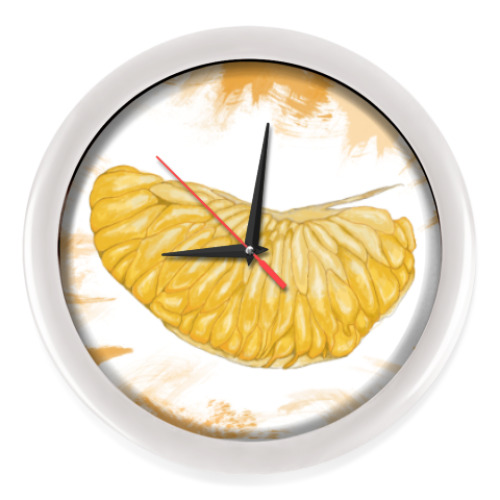 Настенные часы с принтом Мандарин