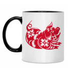 Кружка двухцветная