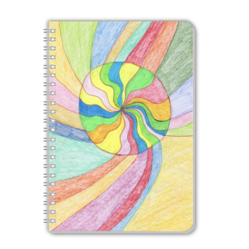 Тетрадь с принтом 'Леденец'