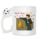 Кружка с футбольным мячиком