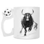 Кружка с футбольным мячиком