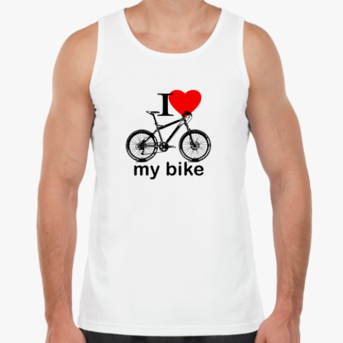 Майка с принтом I love my bike