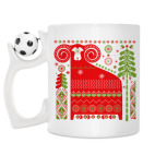 Кружка с футбольным мячиком