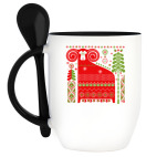 Кружка с ложкой