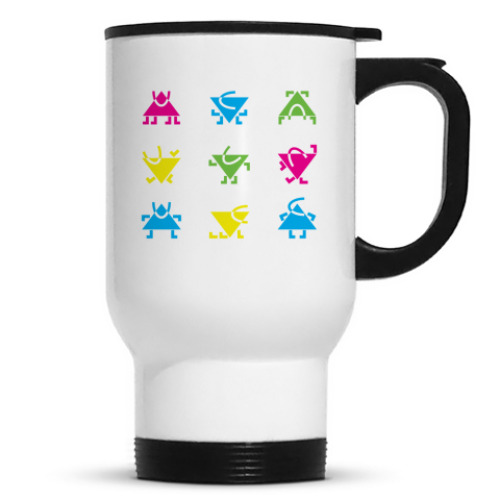 Кружка-термос с принтом Человечки