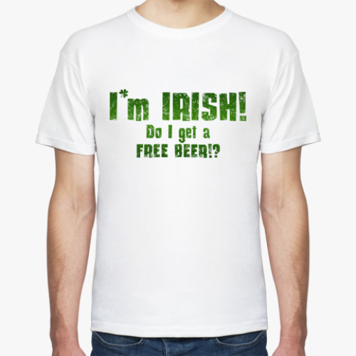 Футболка с принтом I'm Irish