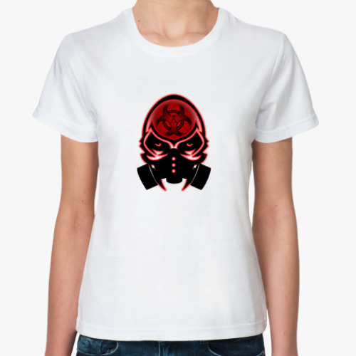 Классическая футболка toxic tribal skull