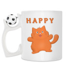 Кружка с футбольным мячиком