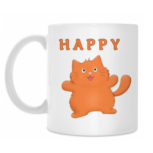 Кружка с принтом Бодрый Пухлик