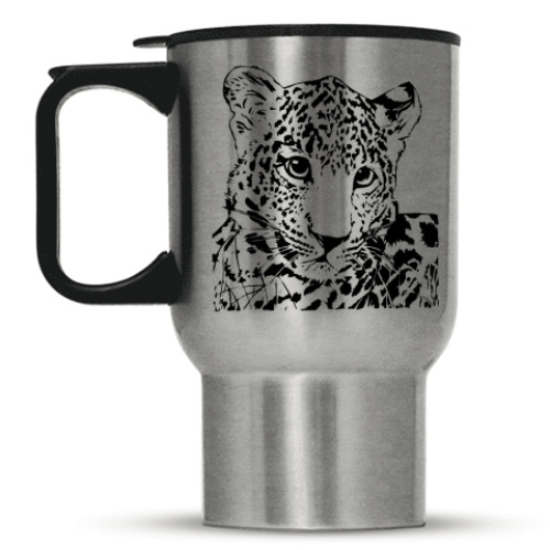 Кружка-термос с принтом Гепард