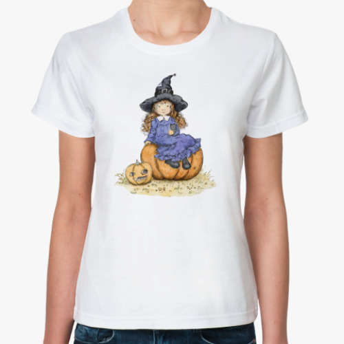 Классическая футболка Ведьмочка