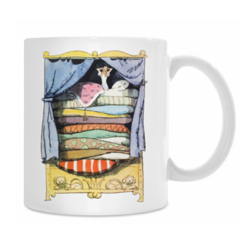 Кружка с принтом Пастушка и трубочист. Принцесс