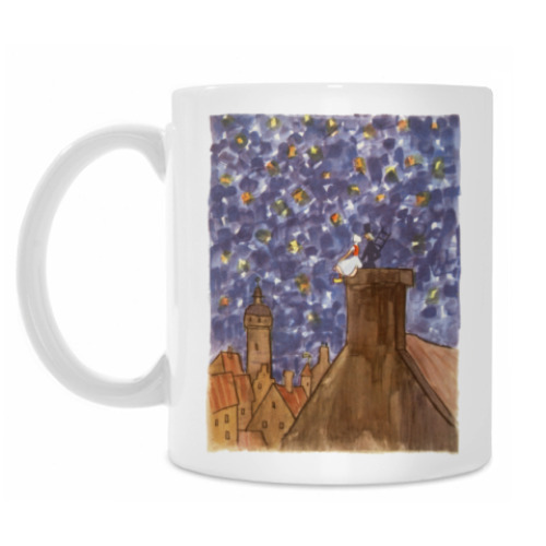 Кружка с принтом Пастушка и трубочист. Принцесс