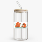 Банка с бамбуковой крышкой