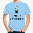 Детская классическая футболка Dragonborn Skyrim