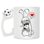 Кружка с футбольным мячиком