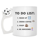 Кружка с футбольным мячиком