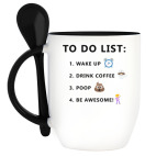 Кружка с ложкой