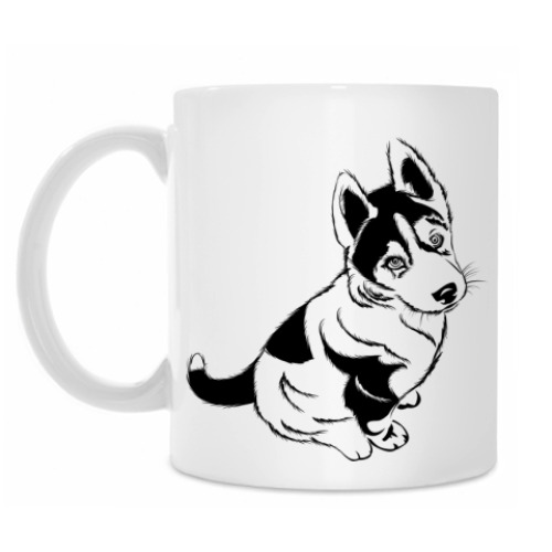 Кружка с принтом 'Щенок'