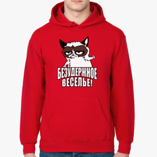 Толстовка худи с принтом Безудержное веселье.