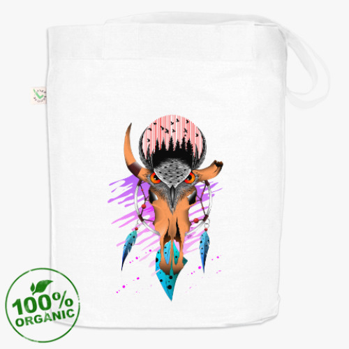 Сумка шоппер сова ловец снов