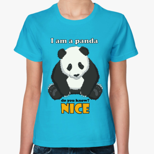 Женская футболка Милый Панда