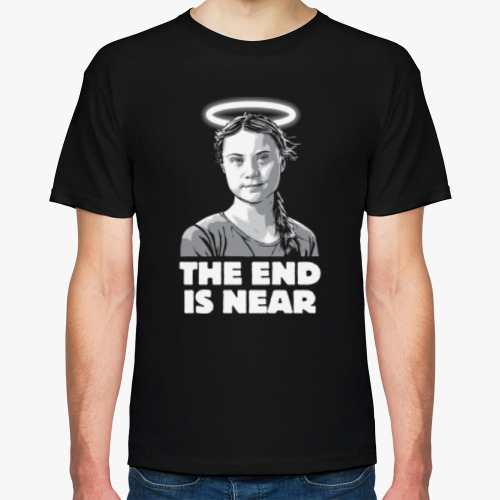 Футболка с принтом THE END IS NEAR