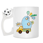 Кружка с футбольным мячиком