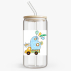 Банка с бамбуковой крышкой