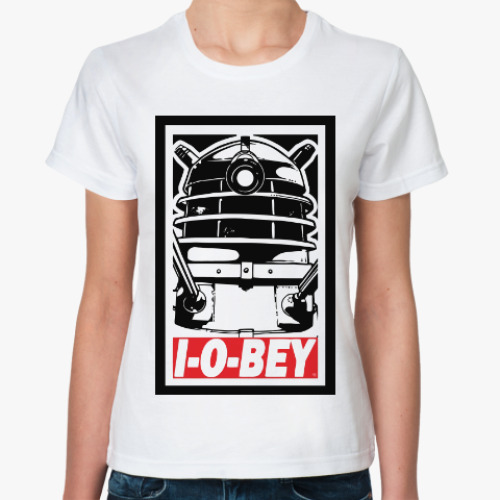 Классическая футболка с принтом Далек (Доктор Кто)