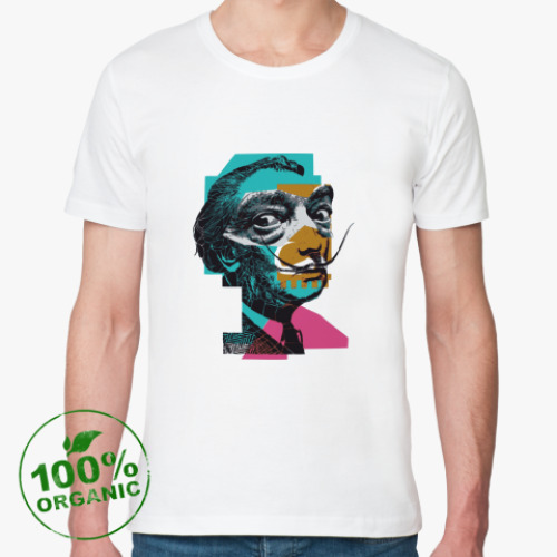 Футболка из органик-хлопка с принтом  Сальвадор Дали