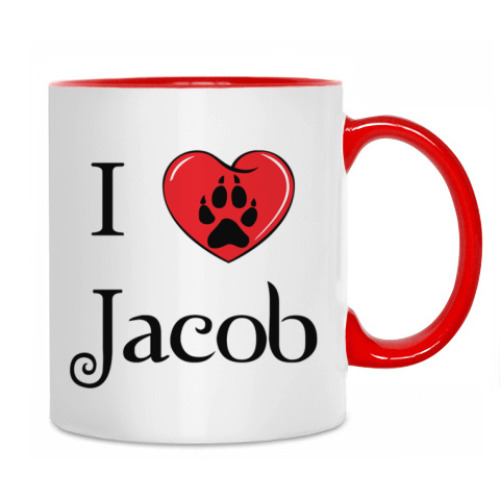 Кружка с принтом I love Jacob