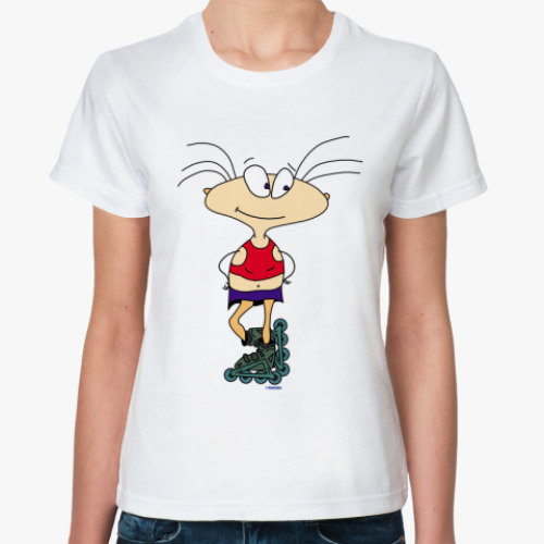 Классическая футболка с принтом Масяня