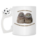 Кружка с футбольным мячиком