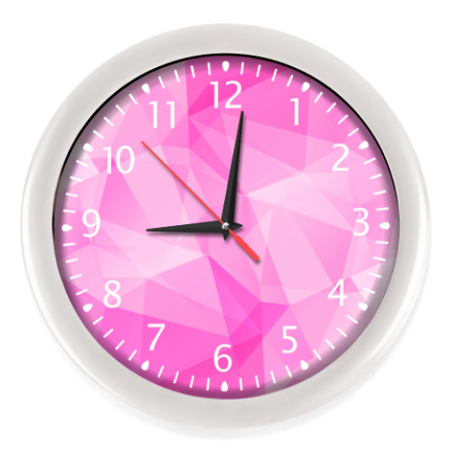 Настенные часы с принтом Лиловая нежность