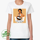 Женская футболка органик